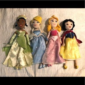 Lot of Disney Princess Plush Dolls
